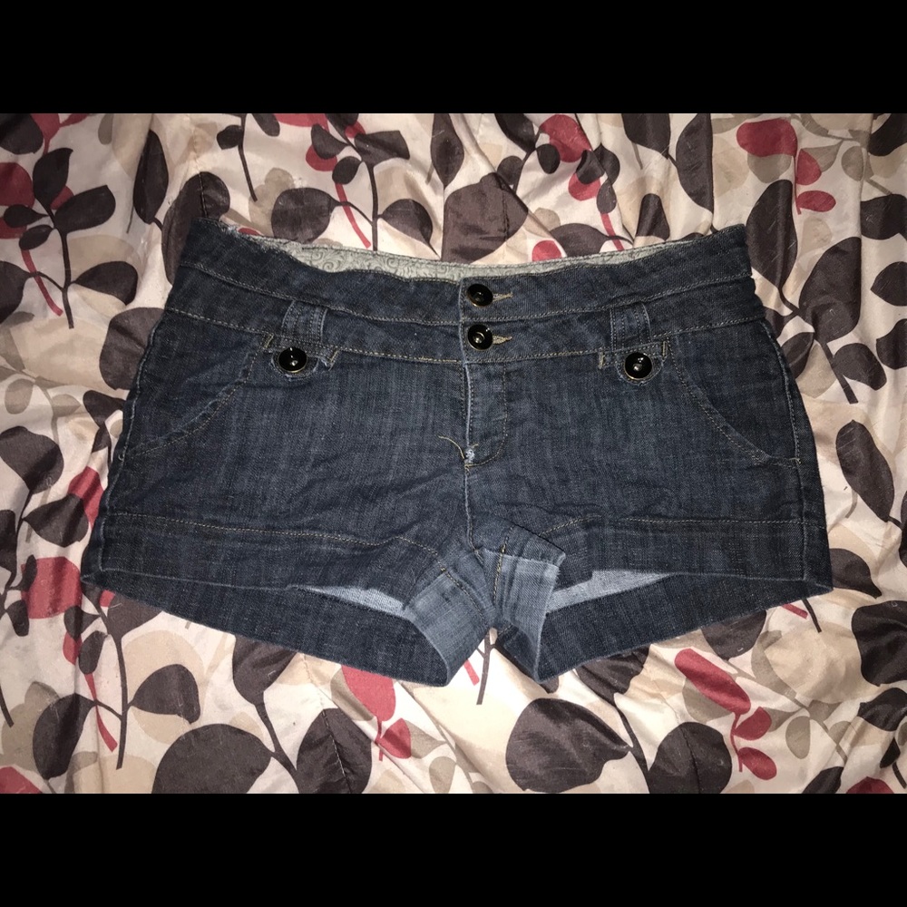 Blue jean shorts